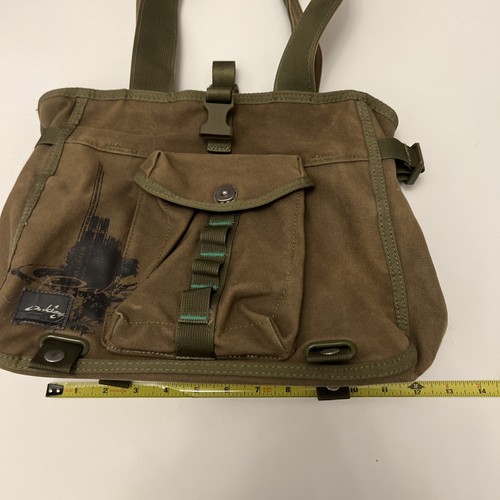 Oakley Small Tote bag / Purse Gray Canvas Purse Military Green Cargo - Picture 13 of 14