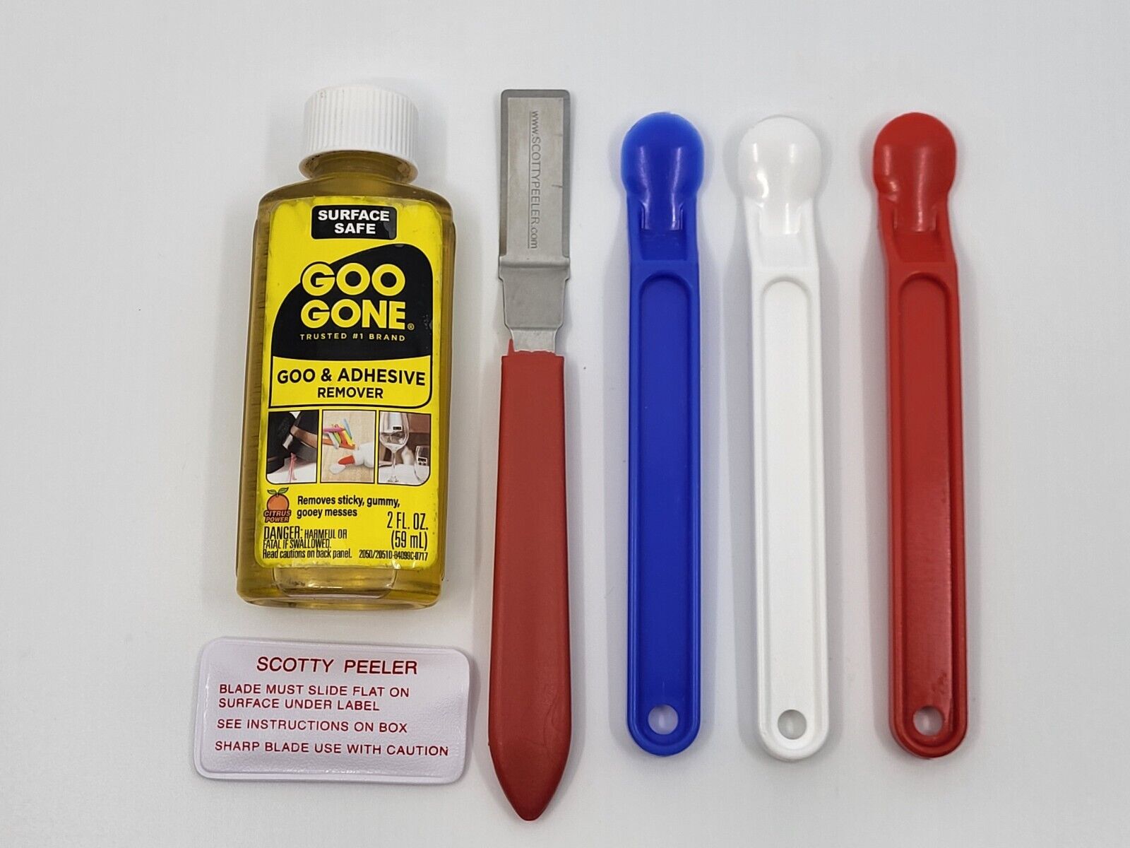 Scotty Peeler Label & Sticker Remover - SP-2 Metal Blade with Protective  Cover (Set of 2)