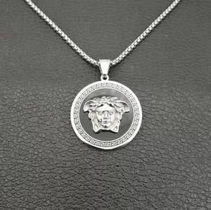 mens silver versace necklace Off 63 