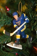 Brett Hull St. Louis Blues 4" Christmas Tree Holiday Ornament Blue Jersey