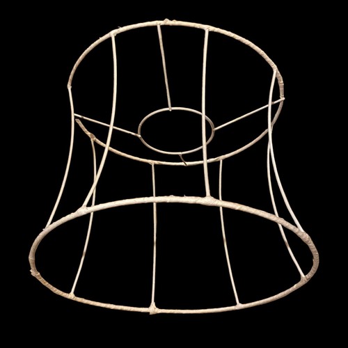 Vintage Lampshade Wire Frame Table Lamp Craft Upcycle Project Med Size Round F - Picture 24 of 24