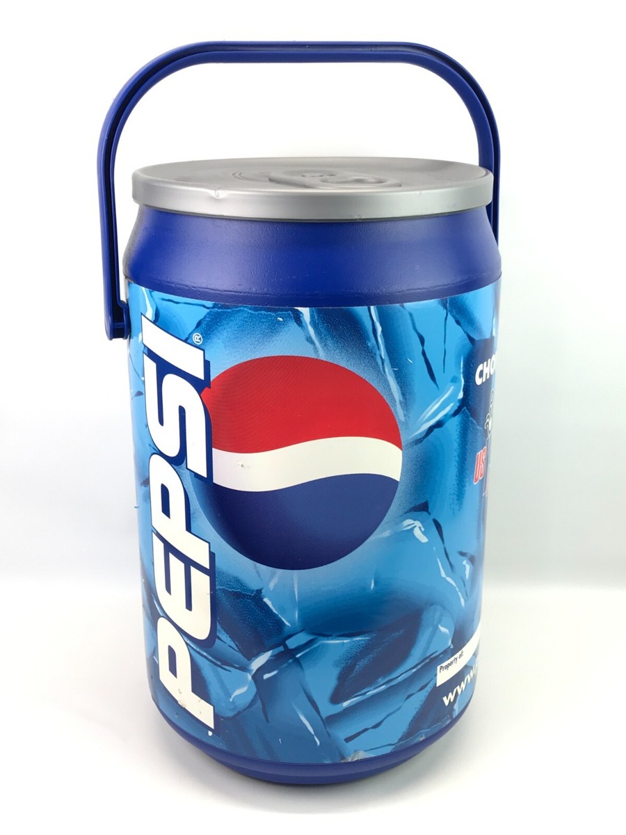 Vintage Pepsi Can Cooler with Handle Sports Camping Plastic