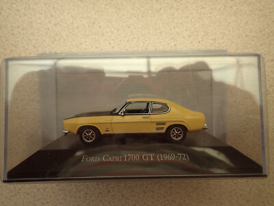 Hachette Ex Magazine Partwork 1:43  Ford Capri 1700 GT 1969-72 Yellow Sealed