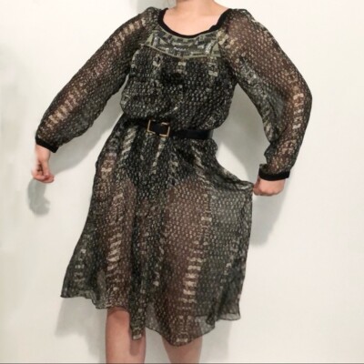 Megan Park Australia Women's Sheer beaded midi dress 2 | eBay Megan Park Australia Women's Sheer beaded midi dress 2 | eBay