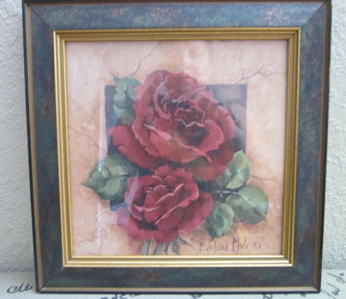 Set of 3 Barbara Mock Floral Print Flowers Framed Art