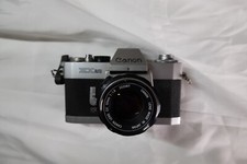 OK CONDITION Canon EX Auto QL 35mm SLR Film Camera w/ 50mm F/1.8