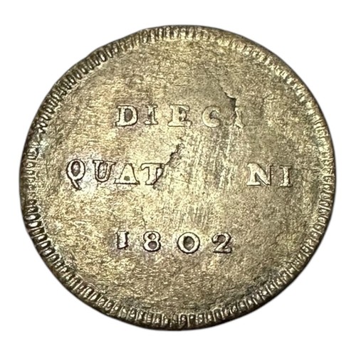 FIRENZE -- 10 QUATTRINI 1802 RR! -- LUDOVICO I MIR. 418 gr. 1,74 - Picture 2 of 2