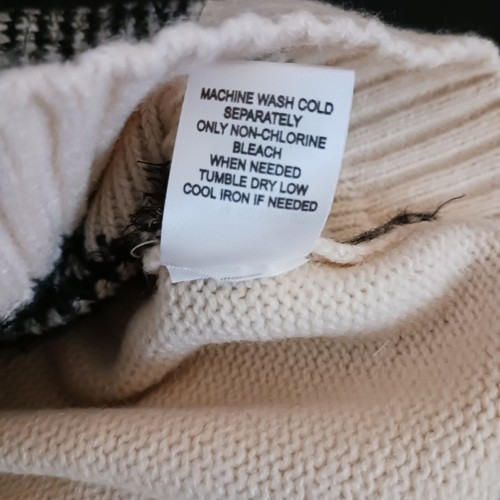 Suéter de cuello redondo a cuadros búfalo vintage resistente a la intemperie en gorra blanca, nuevo con etiquetas, talla L - Imagen 11 de 13
