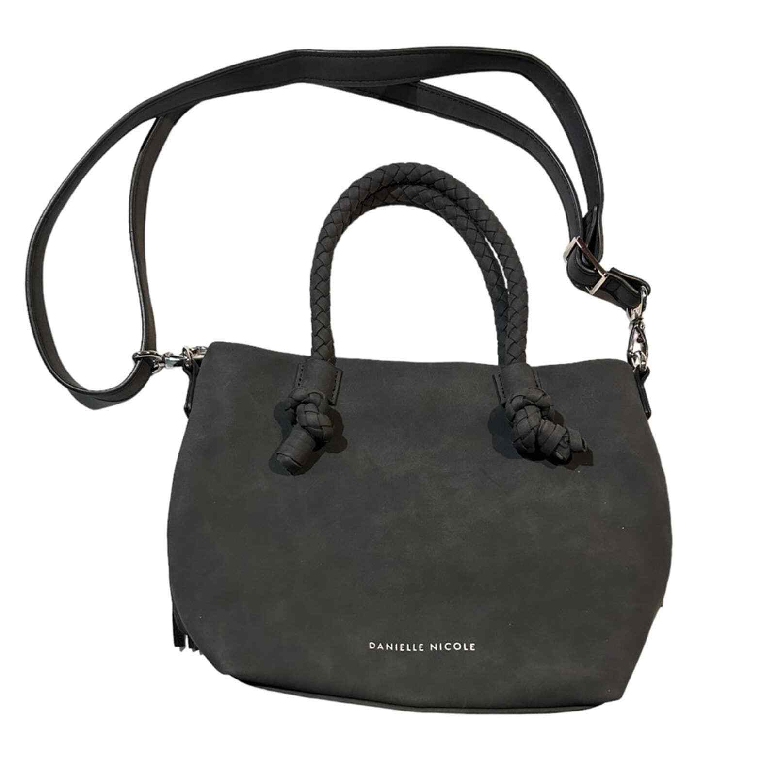 Danielle Nicole Grey with Fringe Crossbody - image 1
