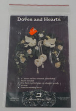 GOOSEBERRY HILL DOVES &HEARTS PATTERN #178 WEDDING DECOR CRAFTS UNCUT PRINT 1992