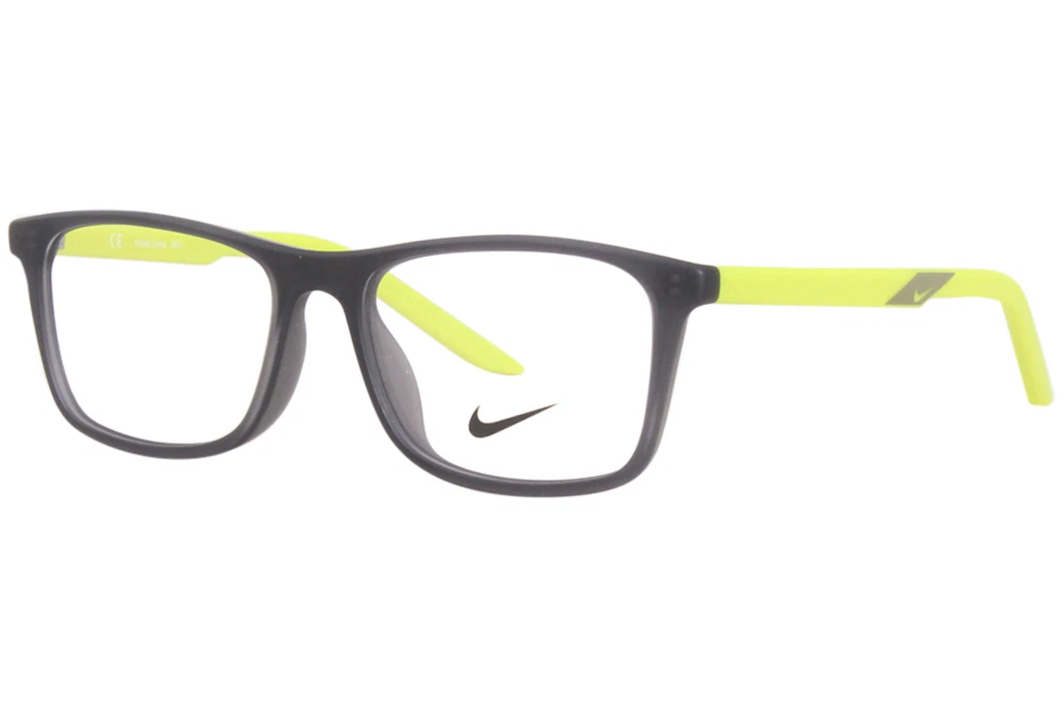 Nike 5544 033 Eyeglasses Youth Kids Matte Anthracite/Atomic Green Full Rim  50mm