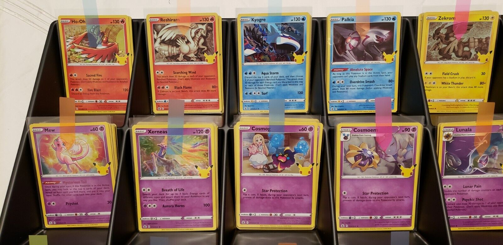 15 Cartas Pokemon Lendária Coleção Especias 25 Ano Brilhante