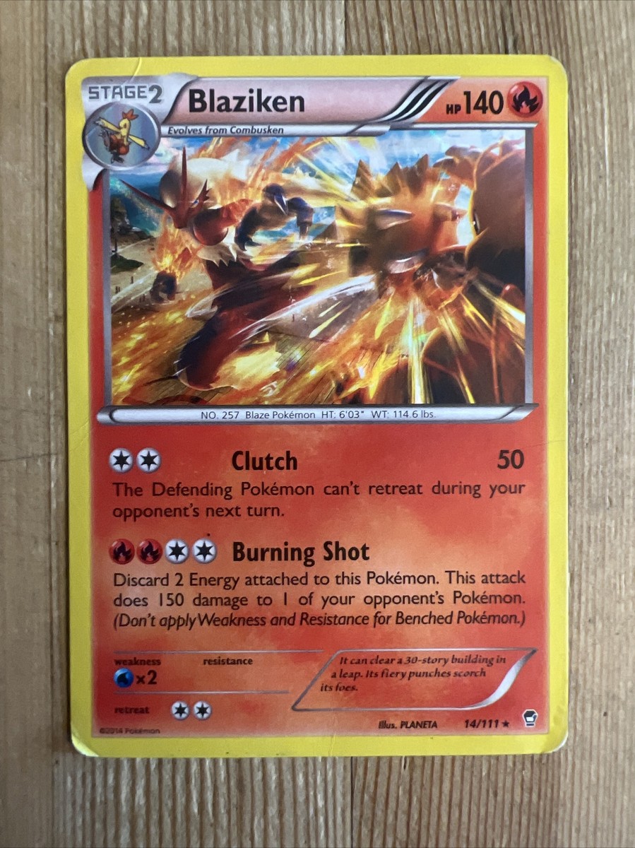 Blaziken - 14/111 - Holo Rare Furious Fists Set TCG - Pokemon Card