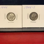 1944  &  1944 S  Mercury Dimes   (90% silver)     Very Nice !!!!