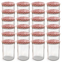 Oputec 24X 440 Ml EinmachgläSer Schraubdeckel Rot MarmeladengläSer SturzgläSer
