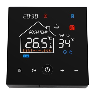 Smartes LCD Thermostat mit Touch Control und Wochenprogrammieroptionen