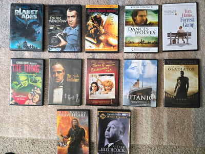 Lot of 31 Classic Hollywood Movies DVD - Stewart, Brando, Nickelson