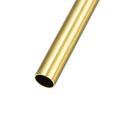 Brass Tube 20mm OD x 1mm Wall T x 200mm L Straight Tubing for Home Furnishing