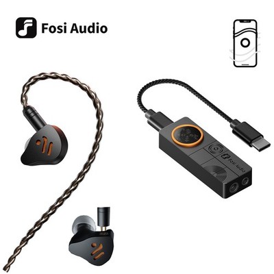 Fosi Audio IM4 + DS3 Desktop HiFi DAC and Headphone Amplifier Combo Set HiFi