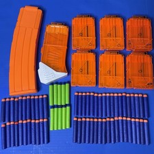 Nerf Ammo Clip Magazine Lot Of 8 With 68 Darts 22 10 And 6 Shot Mixed Bundle