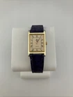 Vtg LORUS Seiko Ladies 28mm Watch Gold Tone Gold Tank Dial Roman Numbers -RUNS
