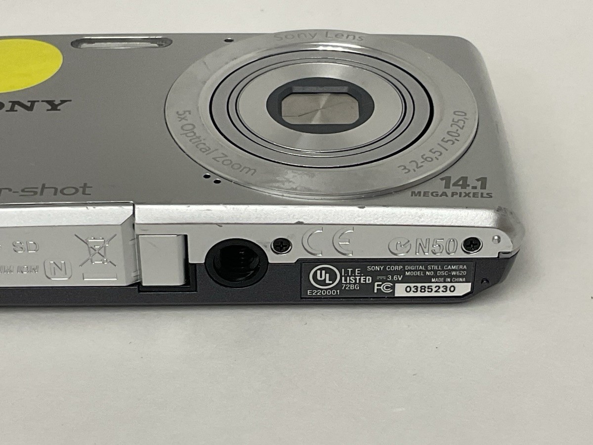 Sony Cyber-shot DSC-W620 14.1MP Digital Camera - Silver