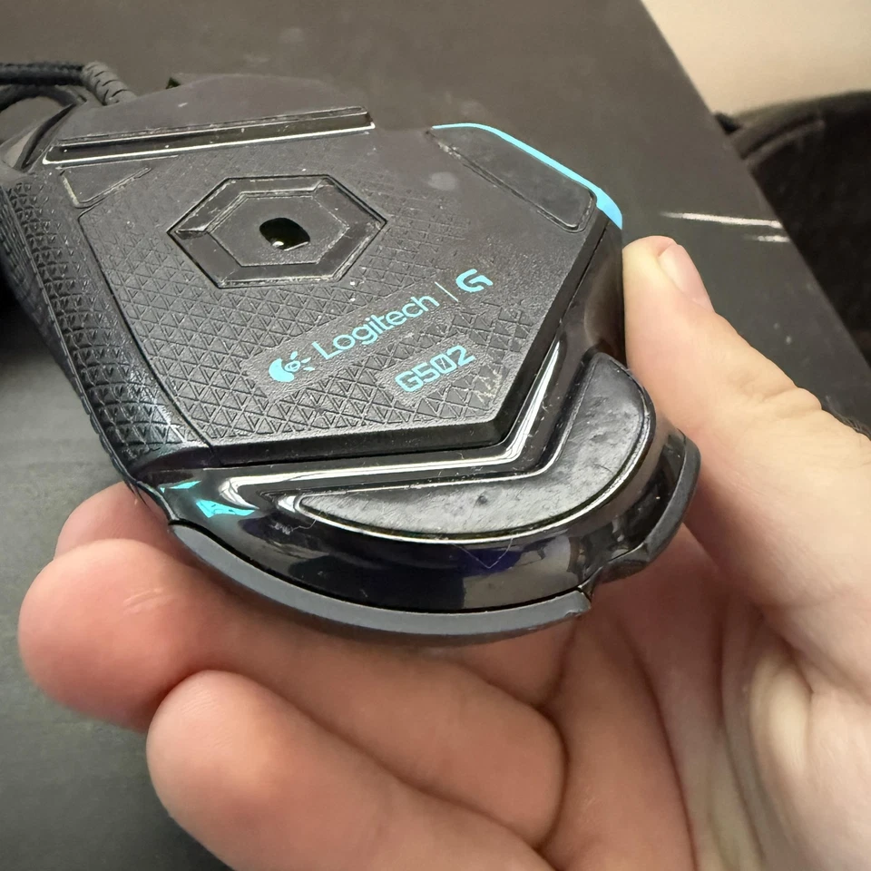 Logitech G502 Wired USB Gaming Mouse Optical Black Braided Cable Programmable - Image 3 of 4