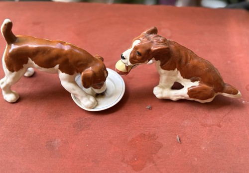 2 vintage Beswick porcelain dog Figurines From The MEAL TIME collection - Picture 2 of 6