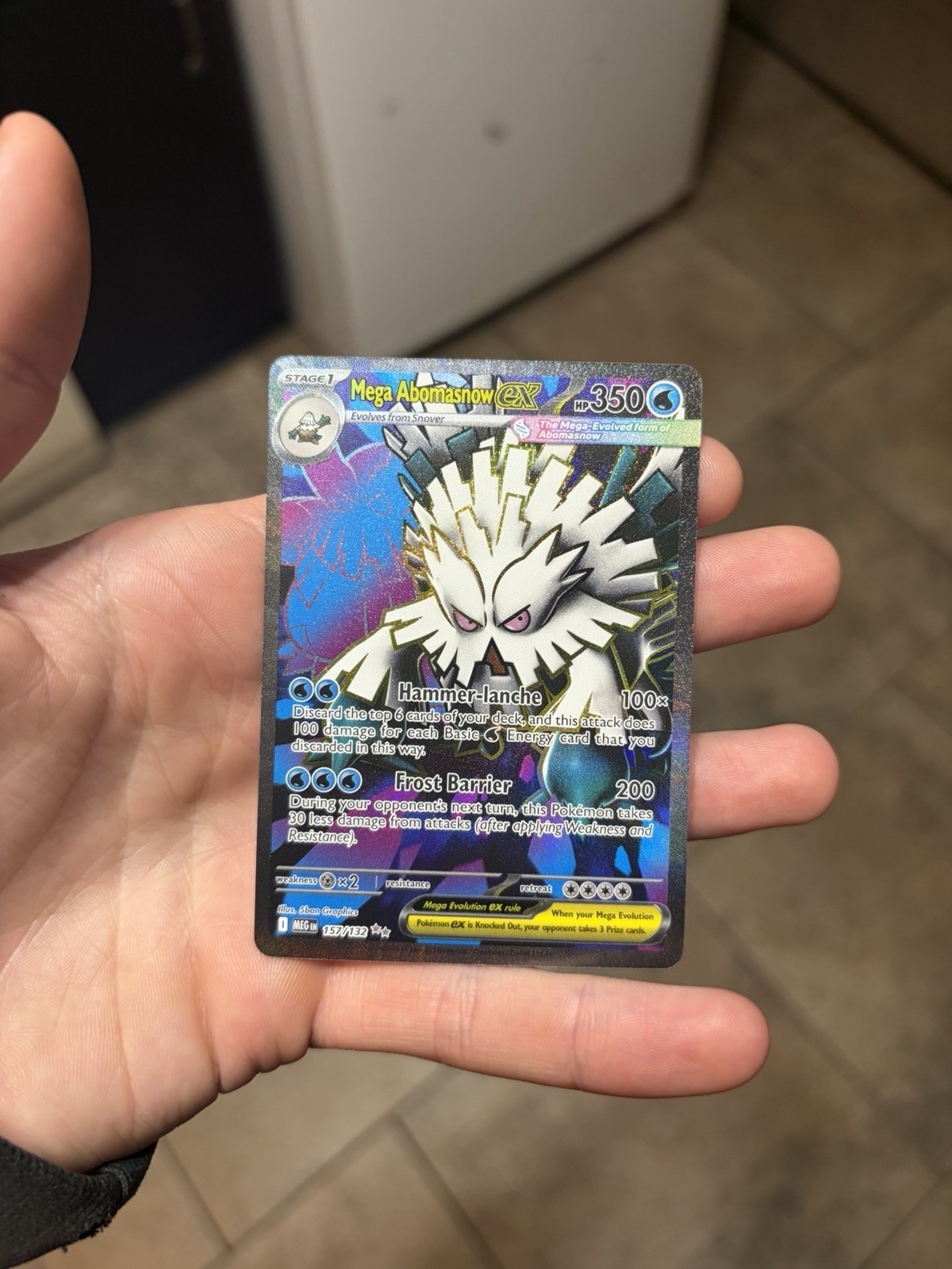 Mega Abomasnow ex - Ultra Rare ME01: Mega Evolution 157/132 NM