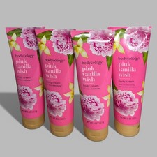 Bodycology Pink Vanilla Wish All Day Moisture Body Cream - 8oz 227g 4pc Lot