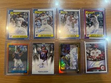 2025 Topps MLB Autograph Card Lot 8 Cards Series 2 Update Multiple Players