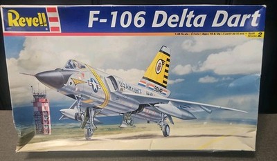 2005 Revell F-106 Delta Dart Model Kit 1:48 Gray Jet Aircraft Series Open Box