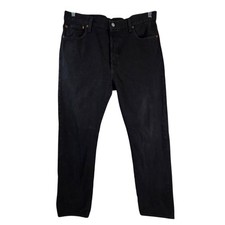 Levi's Men's 501 Black Straight Leg 36x34 Jeans Button Fly 5 Pocket Classic Fit