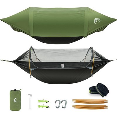 Camping Hammock Tent with Mosquito Net & RainFly, 3 in 1 Waterproof Portable ...