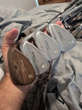 Right Titleist Vokey spin milled sm4 tour chrome,raw set.50,54,58,62.
