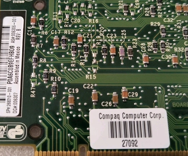 VINTAGE COMPAQ 4/16 TR PCI UTP/STP PART 268010-001 RJ45 PCI ETHERNET CARD LAN2A - Image 3 of 4