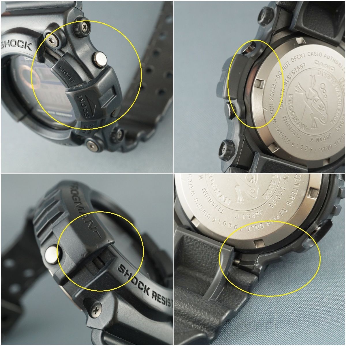 Excellent + CASIO G-SHOCK GW-200MS-1JF FROGMAN Men Black Tough