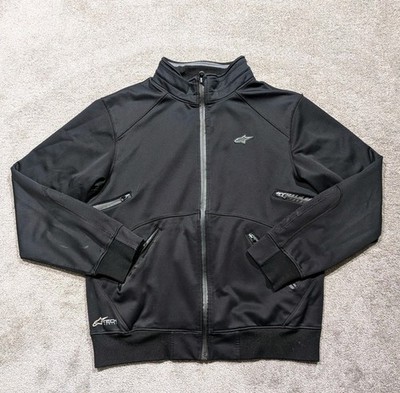 Vintage Alpinestars Tech Series Primary Black Soft Shell Jacket Mens Size XLarge