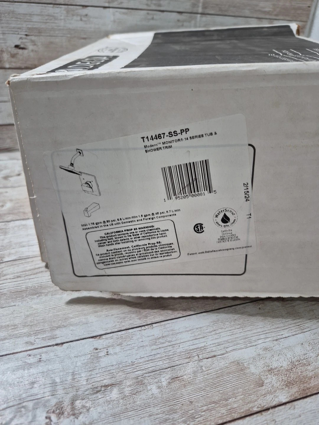 Delta Modern Monitor 14 Series Tub And Shower Trim T14467-SS