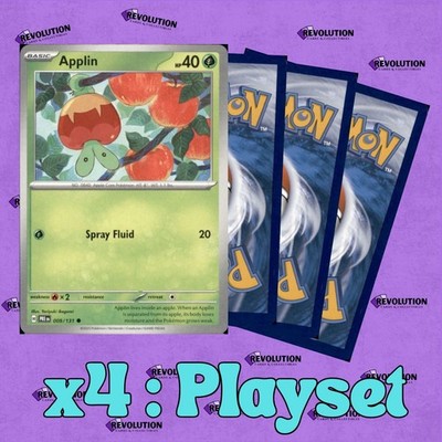 4x Playset Pokemon TCG NM Applin