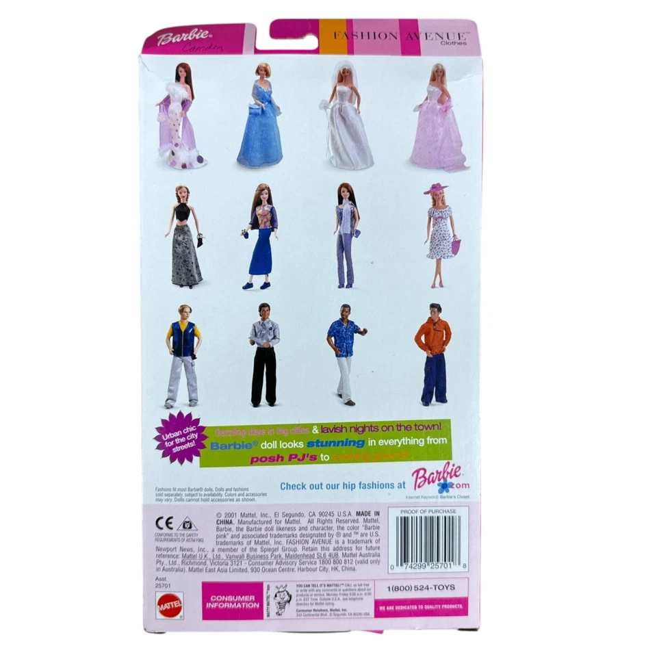 Barbie Fashion Avenue Splash Resort Conjunto de Trajes de Baño #53986 Mattel - Nuevo y Sellado Foto 3 de 3