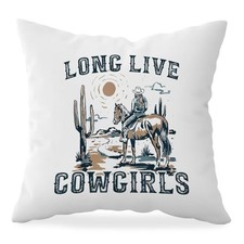 HONLUNG Long Live Cowgirls Pillow Covers Western Room Decor Throw Pillow