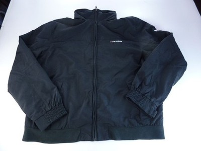 Tommy Hilfiger Jacke Herren XL schwarz Full Zip Kapuze leicht Logo klassisch