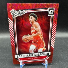 Zaccharie Risacher The Rookies Red Scope 2024-25 Panini Donruss Optic RC #1