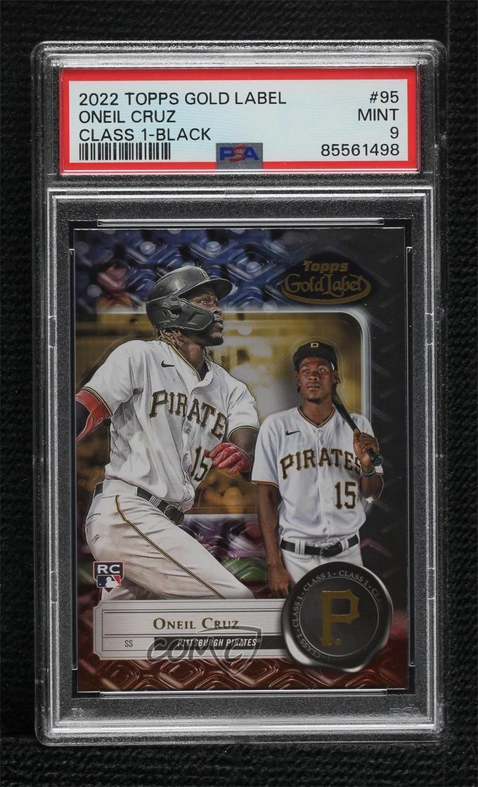 2022 Topps Gold Label Class 1 Black Oneil Cruz #95 PSA 9 MINT b8h