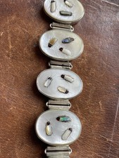 Silver Shibayama MOP Panelled Bracelet Exquisite & Rare Piece