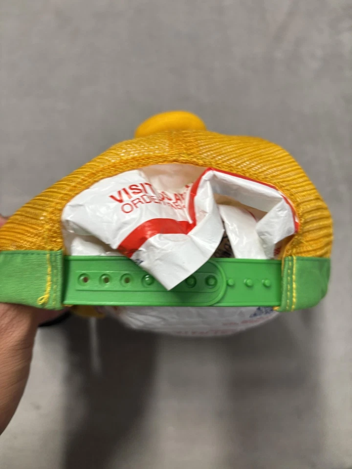 Disney Plutón Sombrero Gorra A Presión Amarillo Verde Camionero Malla Personaje Hombres Orejas Foto 3 de 4