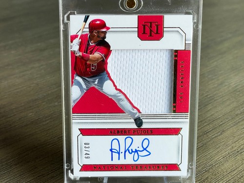 🔥 ALBERT PUJOLS 2024 Panini National Treasures On Card  Auto  /49 🔥🔥 Cardinal