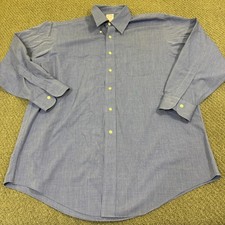 Brooks Brothers Shirt Mens 16 1/2 - 35 Red Orange Button Up Long Sleeve