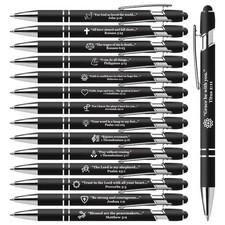 15 Pack Bible Verse Pens, Christian Inspirational Retractable Ballpoint Pens ...